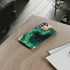 Green Geode in Watercolor - Impact Resistant Phone Case